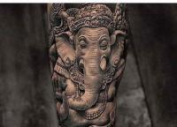 Значення татуювань Ганеша – кому підійде тату індуїстського Бога із головою слона?